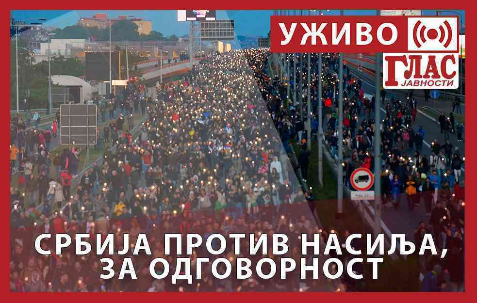UŽIVO: PROTEST “SRBIJA PROTIV NASILJA”, ZA ODGOVORNOST – TREĆI PUT (VIDEO)